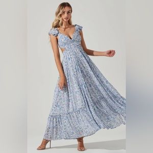 ASTR The Label Primrose Floral Strappy Back Maxi Dress